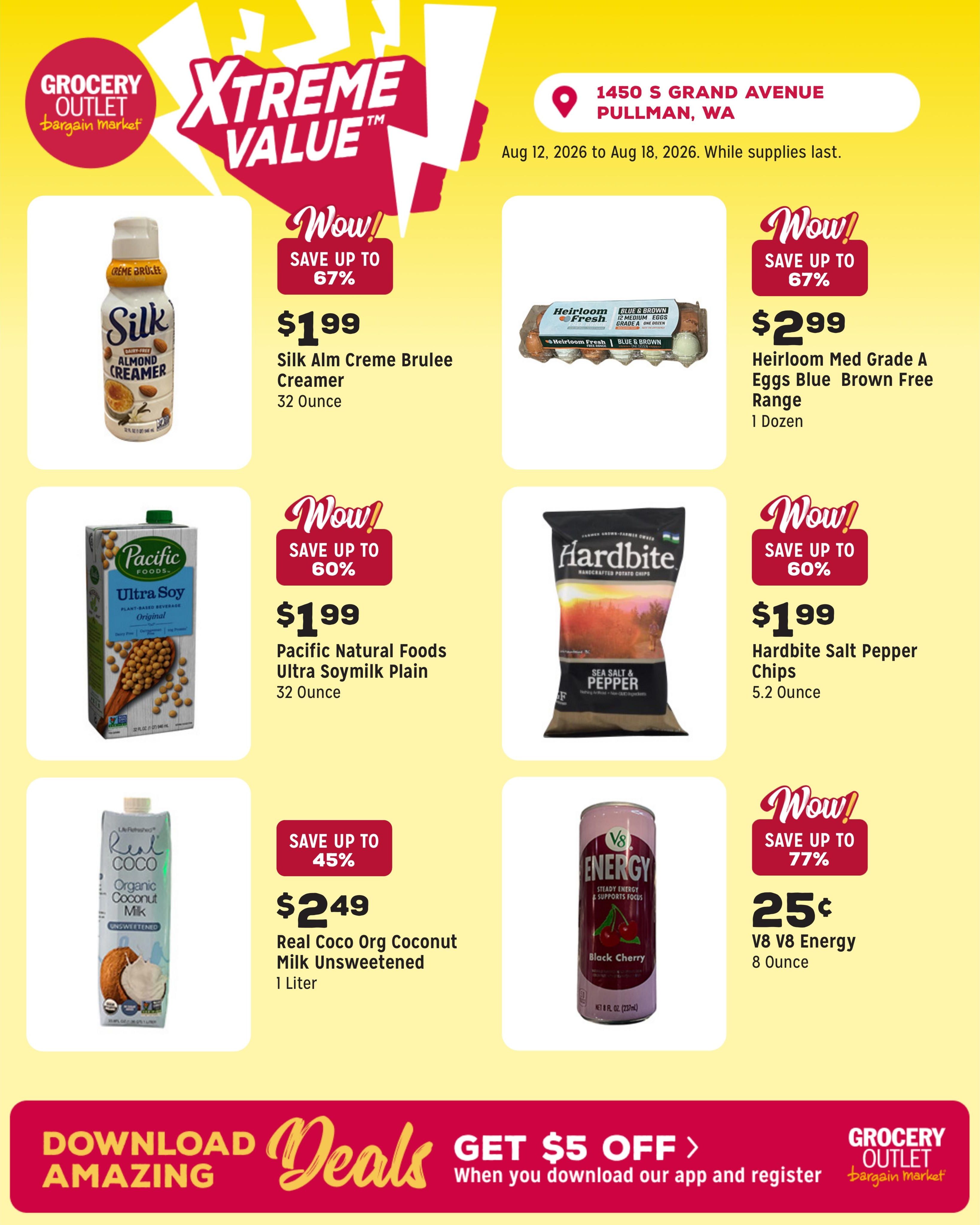 Grocery Outlet (Moscow Area, ID) Weekly Ad August 12 - 18, 2026