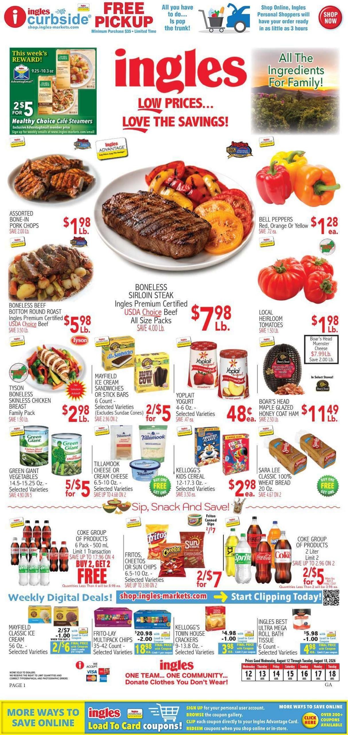 Ingles Markets (Sandy Springs Area, GA) Weekly Ad August 12 - 18, 2026