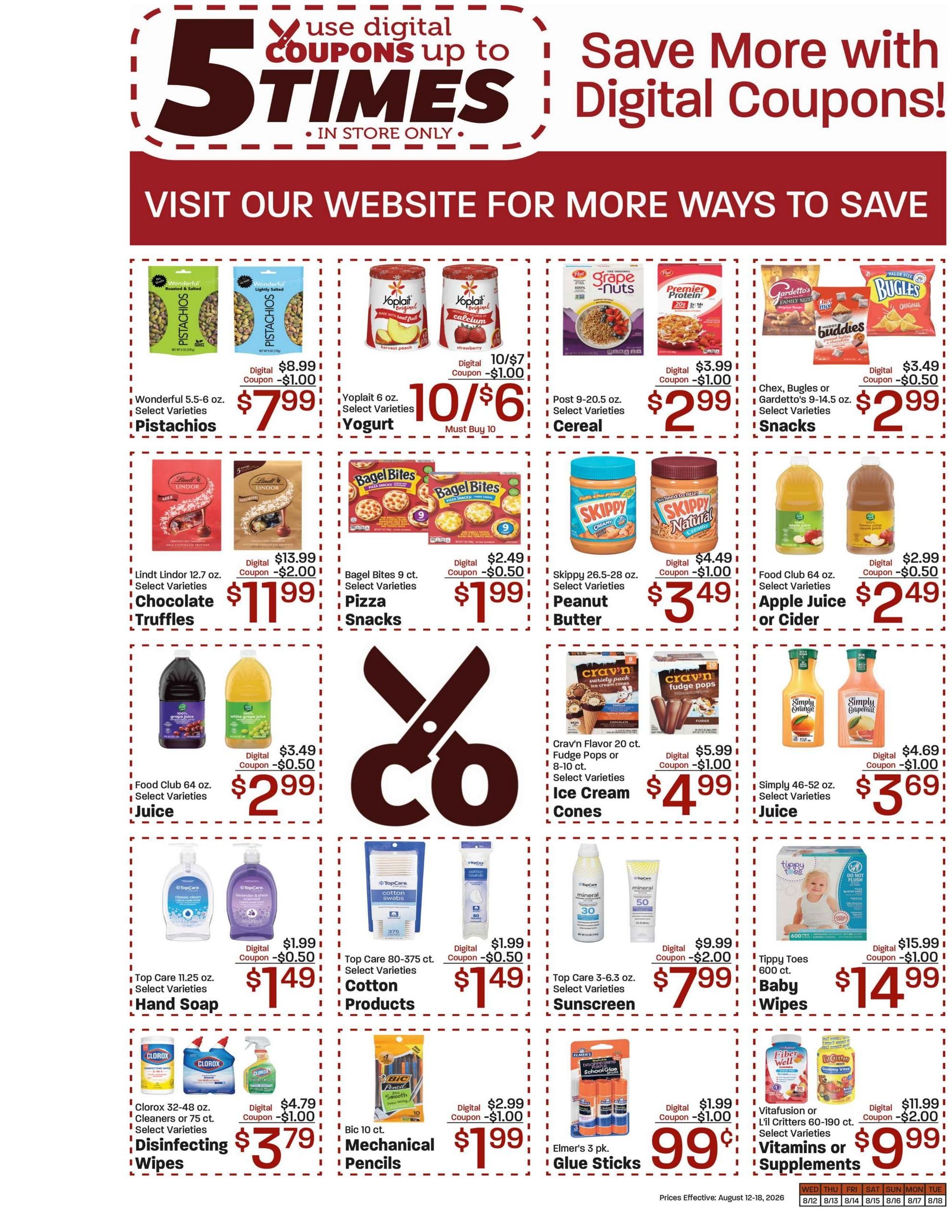 Honey's Marketplace (Kanab Area, UT) Weekly Ad August 12 - 18, 2026