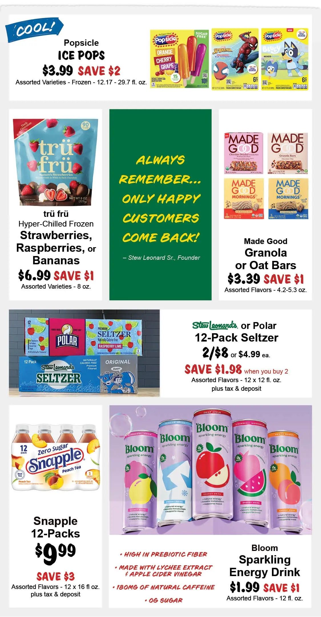 Stew Leonard's Weekly Ad August 12 - 18, 2026