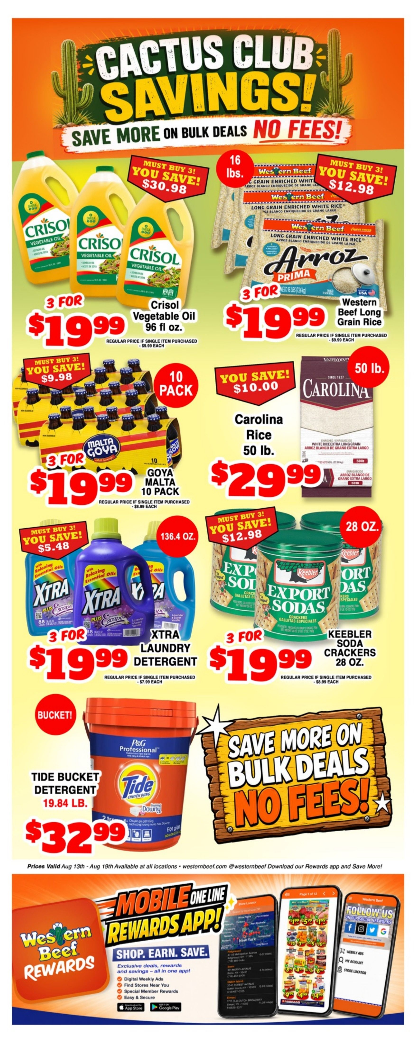 Western Beef (Carle Place, NY) Weekly Ad August 13 - 19, 2026