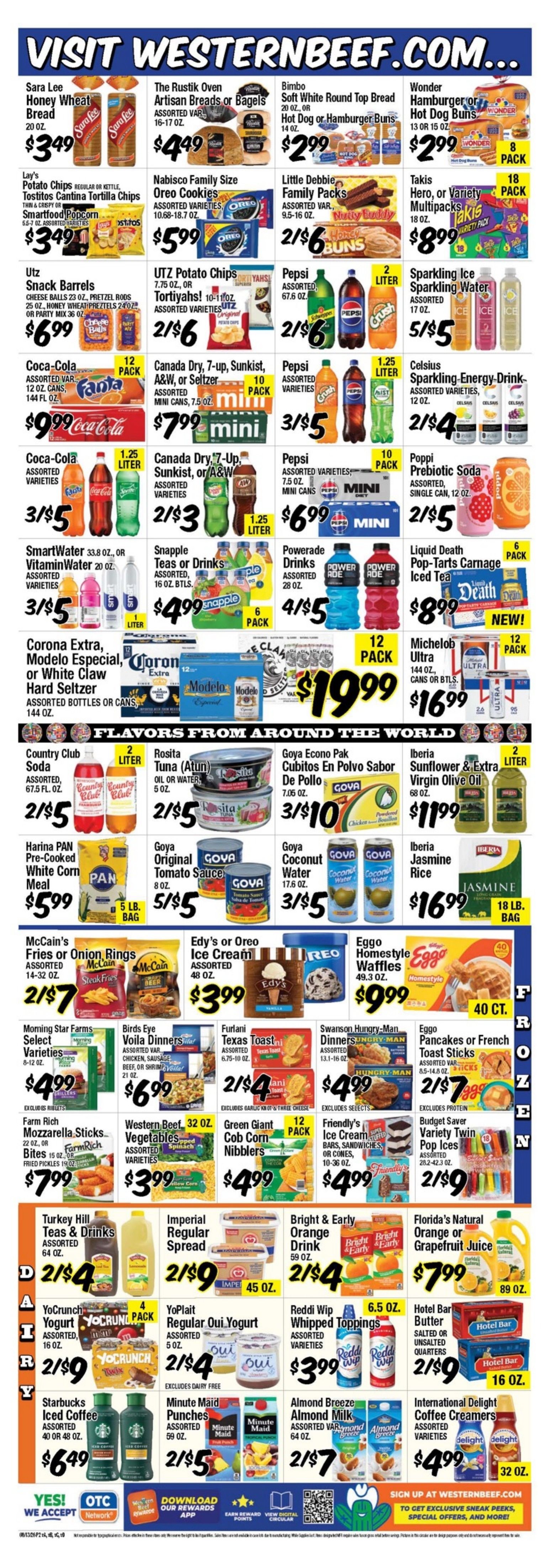 Western Beef (Bronx and other locations, NY) Weekly Ad August 13 - 19, 2026