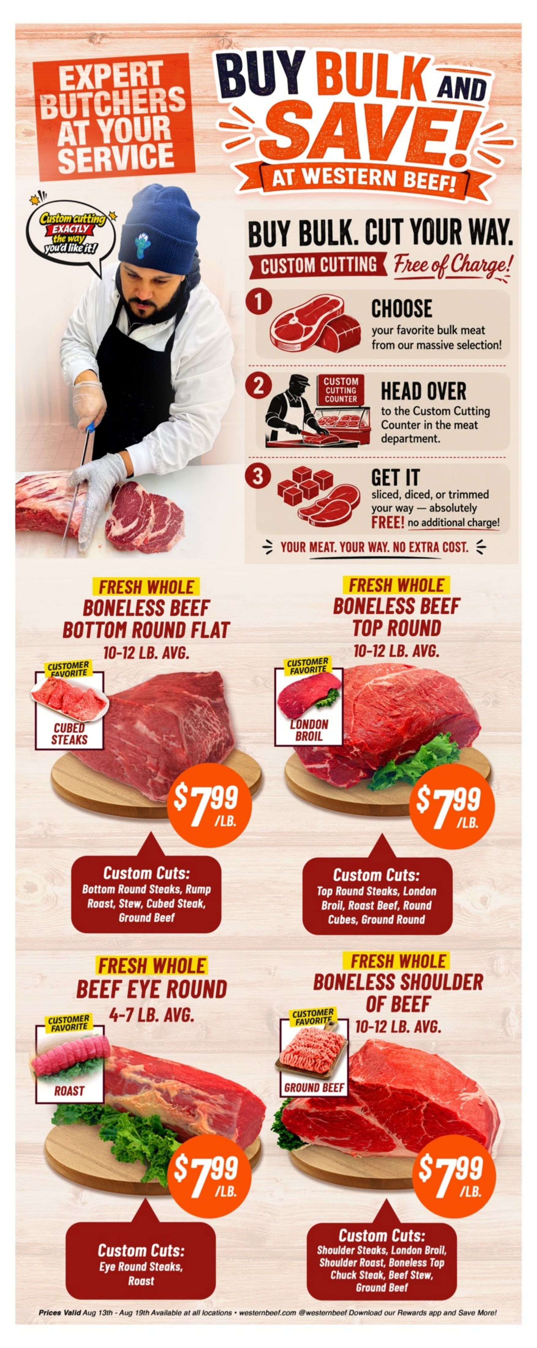 Western Beef (Bronx and other locations, NY) Weekly Ad August 13 - 19, 2026