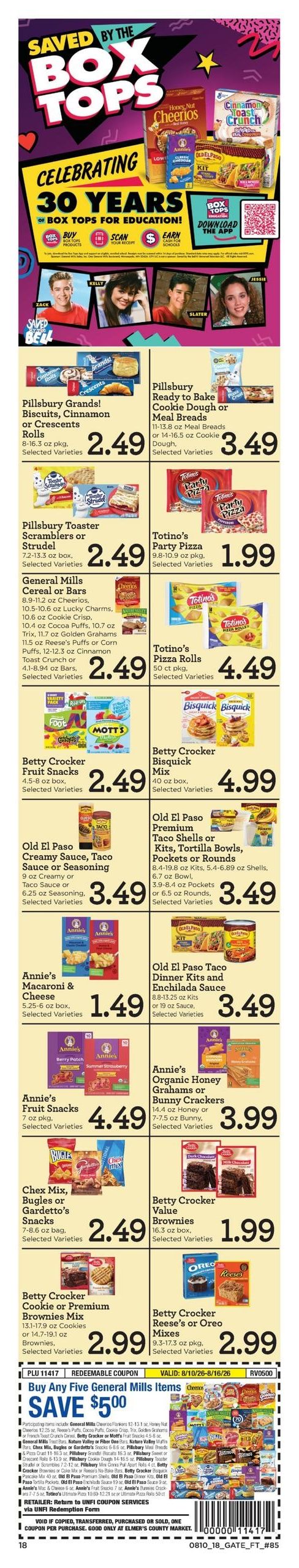 Elmer's County Market Weekly Ad August 12 - 18, 2026
