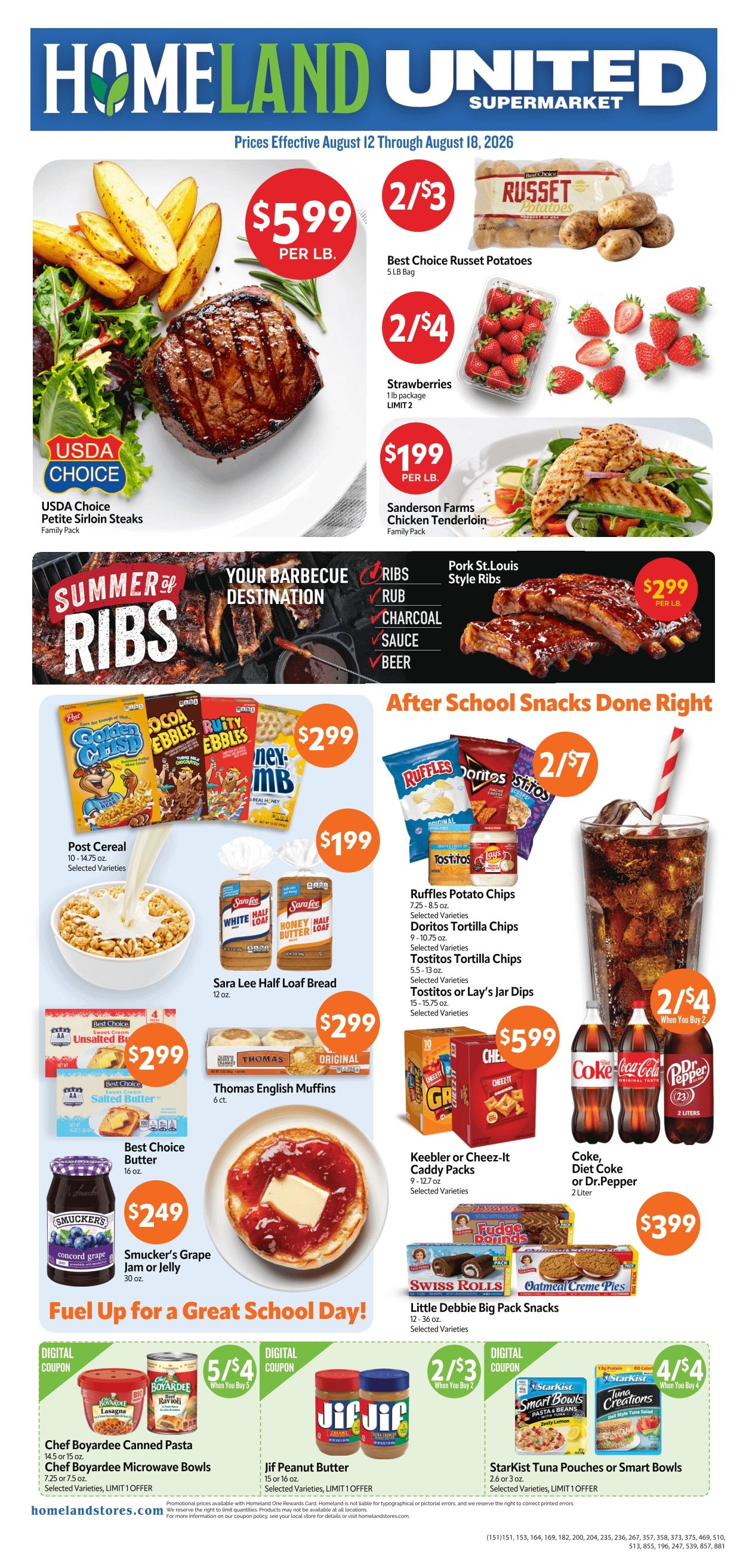 Homeland Stores (Pryor, OK) Weekly Ad August 12 - 18, 2026