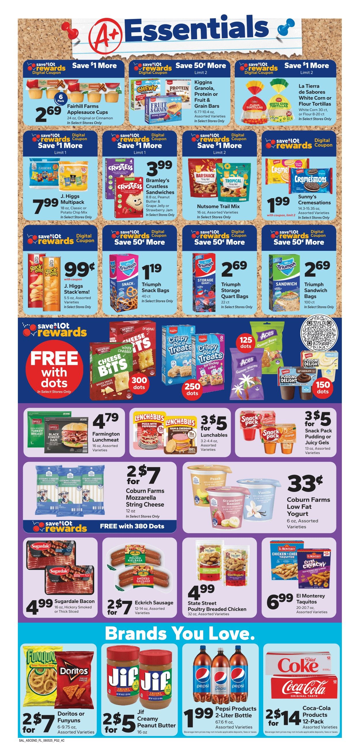 Save a Lot Food Stores (Arcadia and other locations, FL) Weekly Ad August 12 - 18, 2026