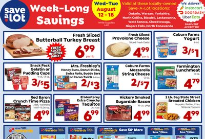 Save a Lot Food Stores (Blasdell, Ontario and West Seneca, NY) Weekly Ad August 12 - 18, 2026