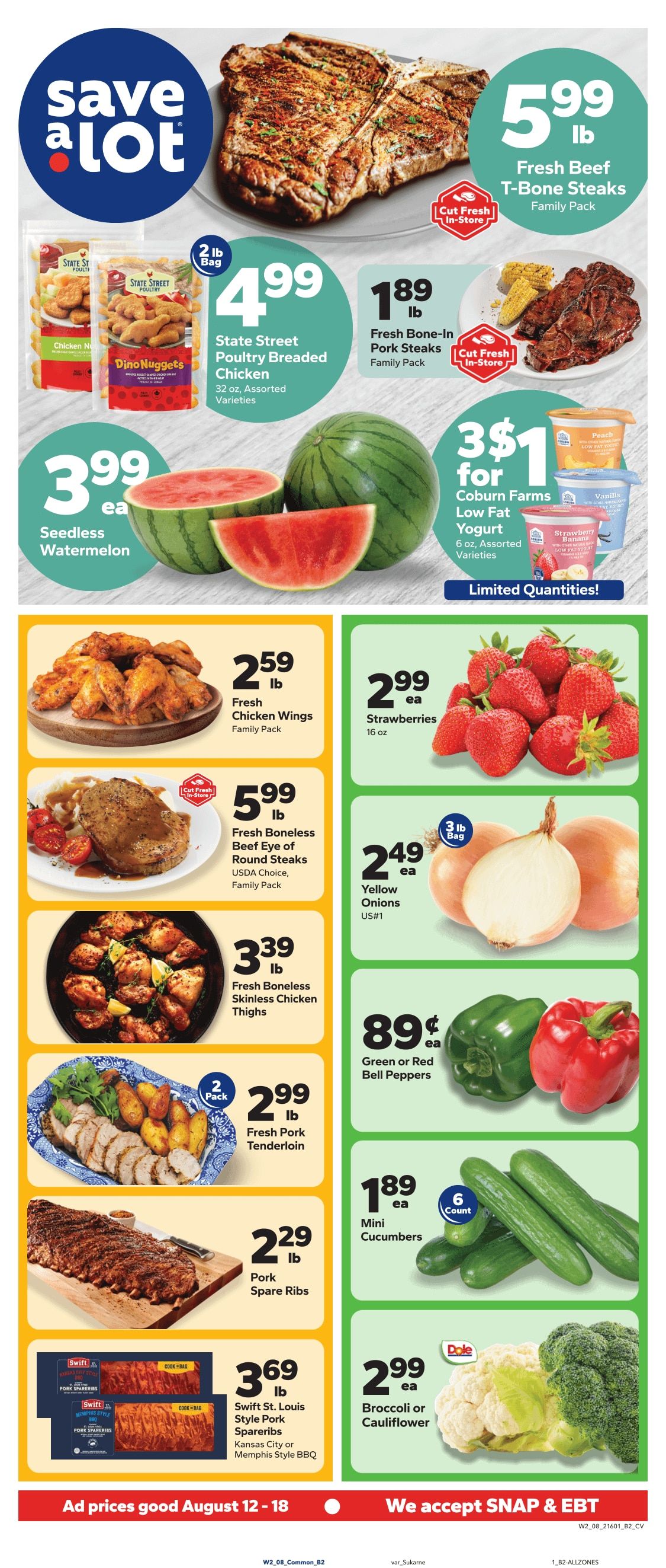 Save a Lot Food Stores (Cleveland, TN) Weekly Ad August 12 - 18, 2026