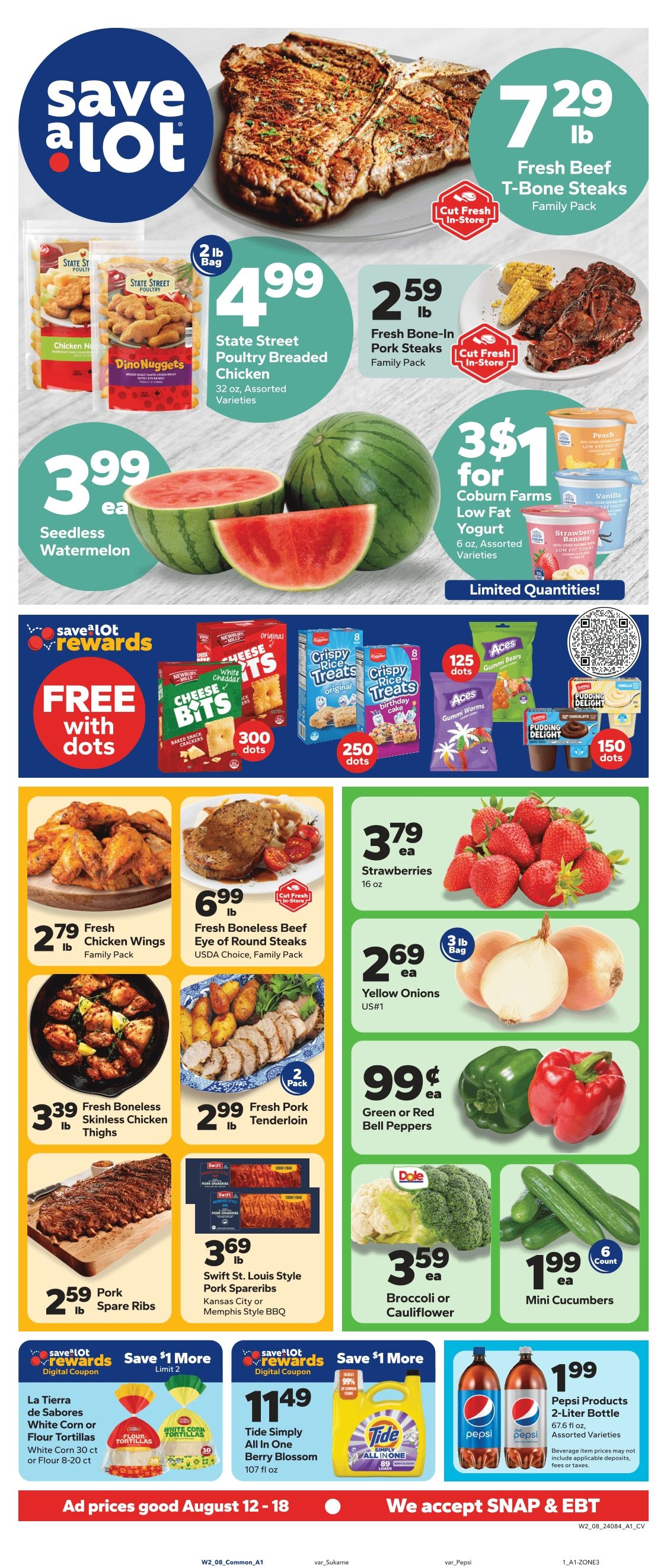 Save a Lot Food Stores (Cynthiana, KY) Weekly Ad August 12 - 18, 2026