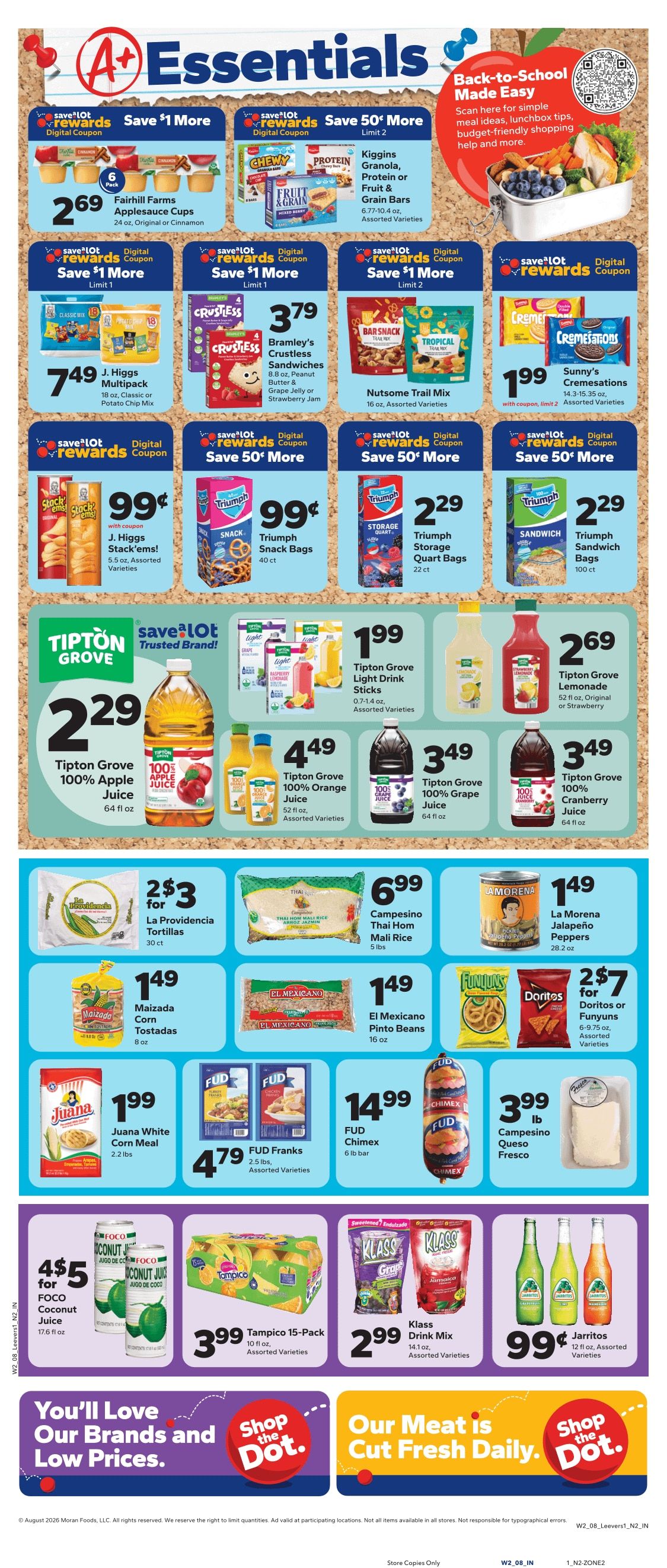 Save a Lot Food Stores (Aurora and other locations, CO) Weekly Ad August 12 - 18, 2026