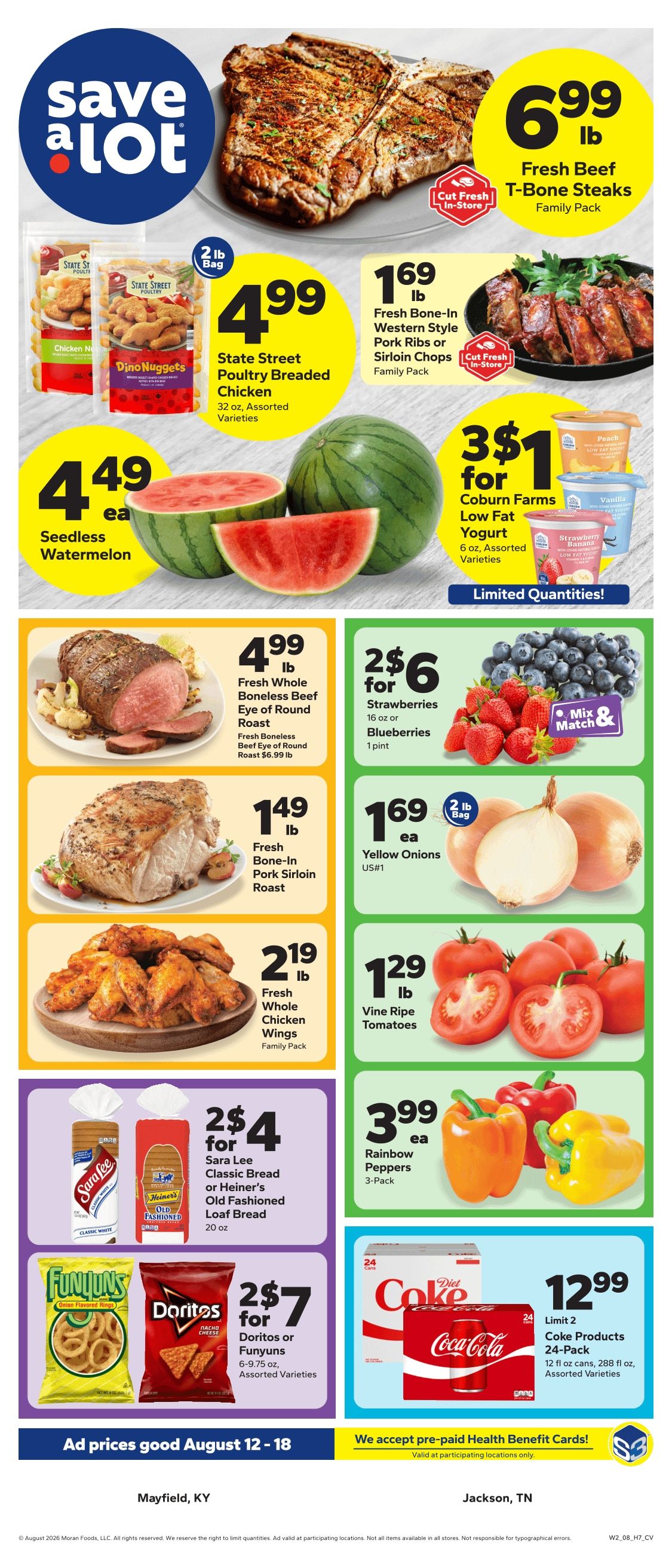 Save a Lot Food Stores (Jackson, TN) Weekly Ad August 12 - 18, 2026