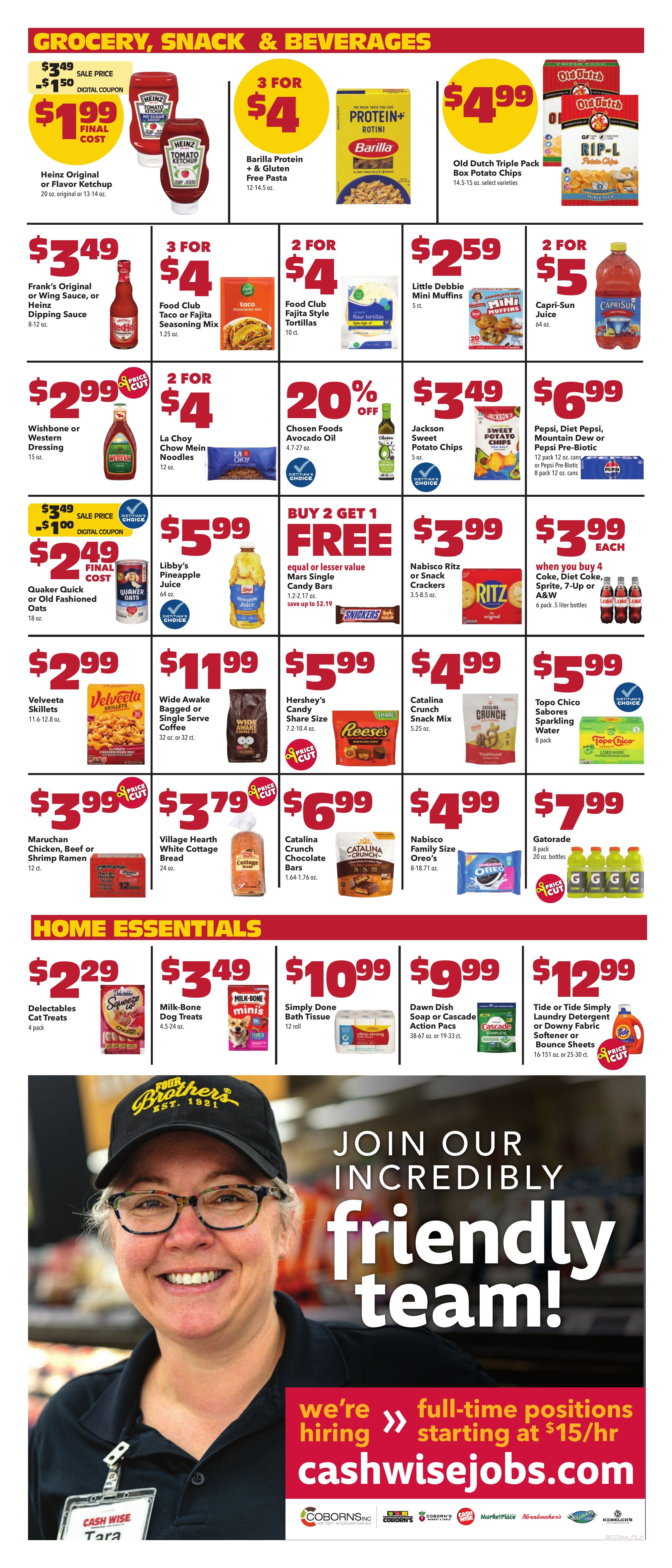 Cash Wise Weekly Ad August 12 - 18, 2026