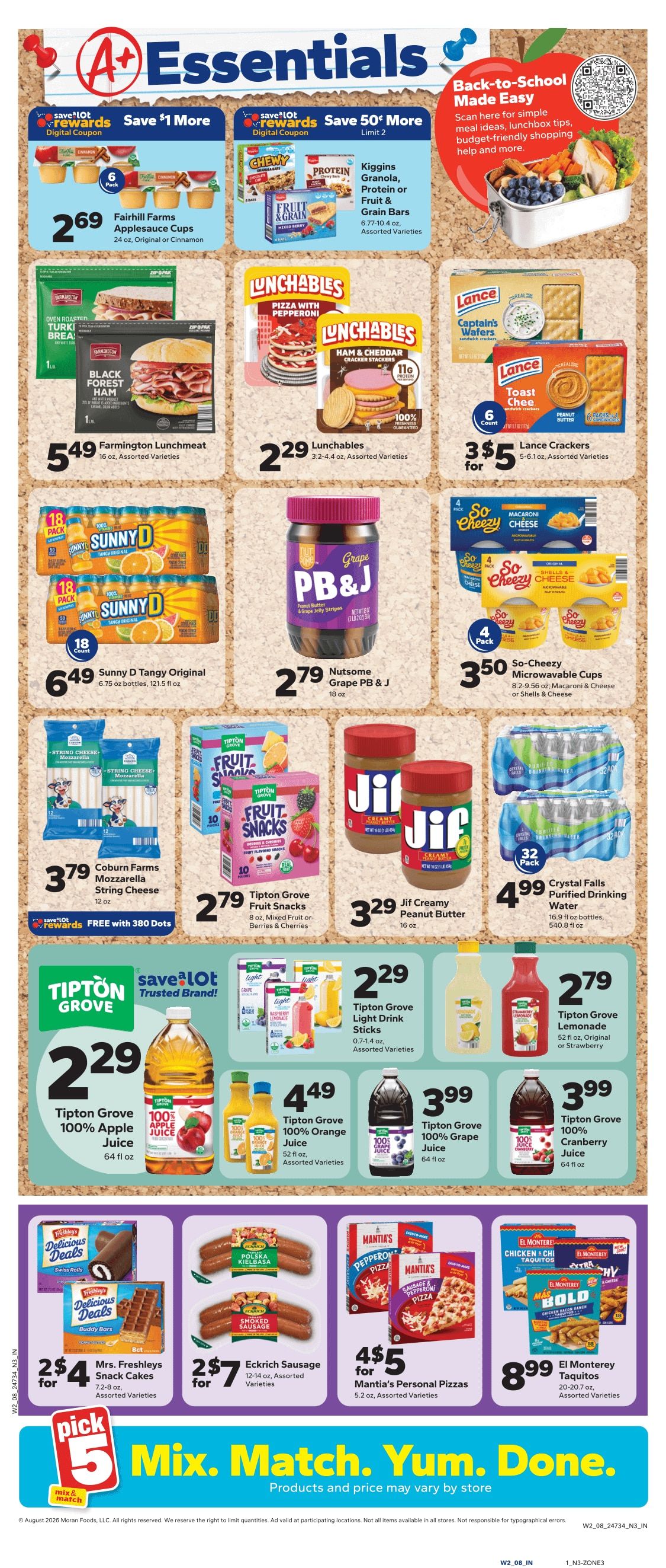Save a Lot Food Stores (Laurens and other locations, SC) Weekly Ad August 12 - 18, 2026