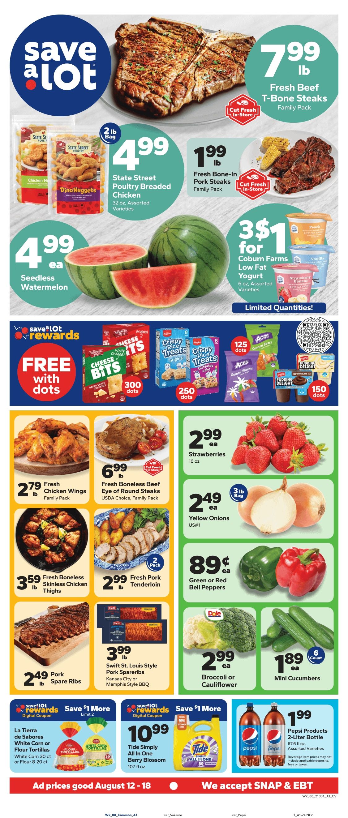 Save a Lot Food Stores (S Bend, IN) Weekly Ad August 12 - 18, 2026