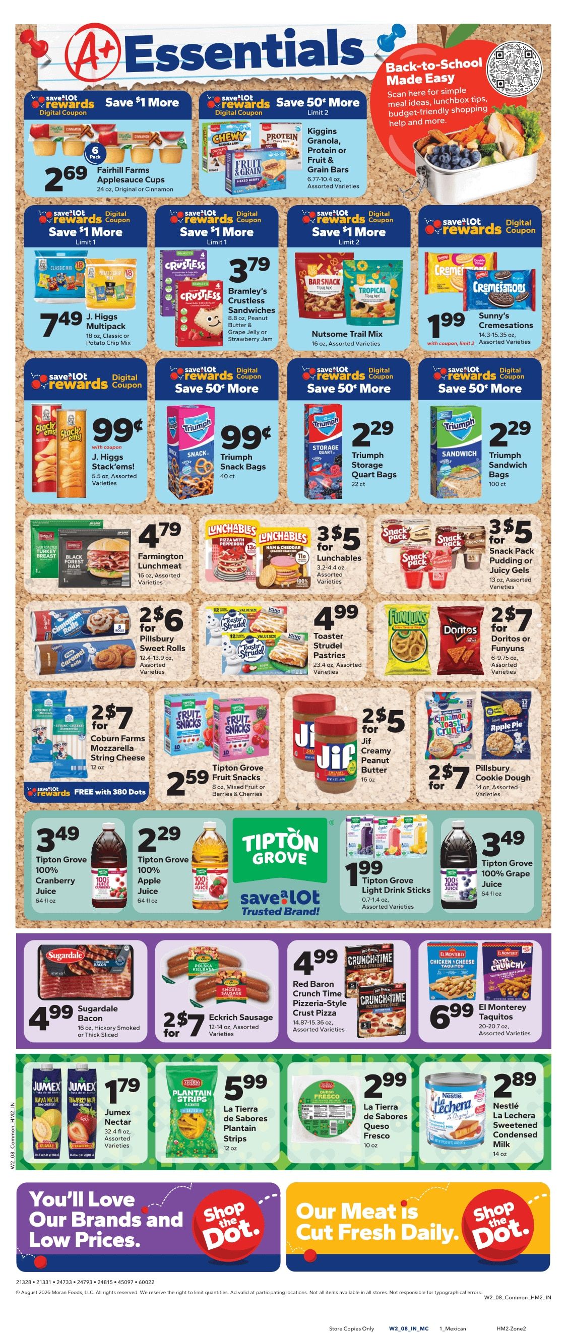 Save a Lot Food Stores (Moultrie and other locations, GA) Weekly Ad August 12 - 18, 2026