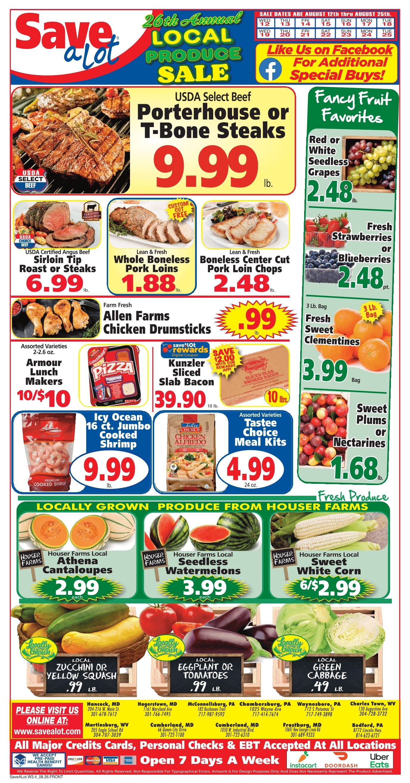 Save a Lot Food Stores Weekly Ad August 12 - 25, 2026