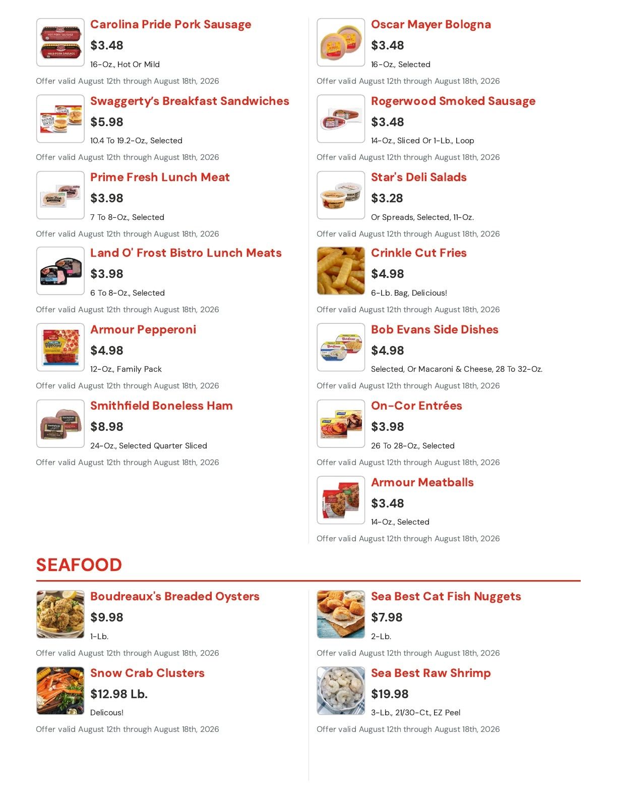 Griffin's IGA Weekly Ad August 12 - 18, 2026