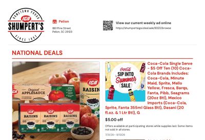 Shumpert's IGA Weekly Ad July 31 - August 13, 2026