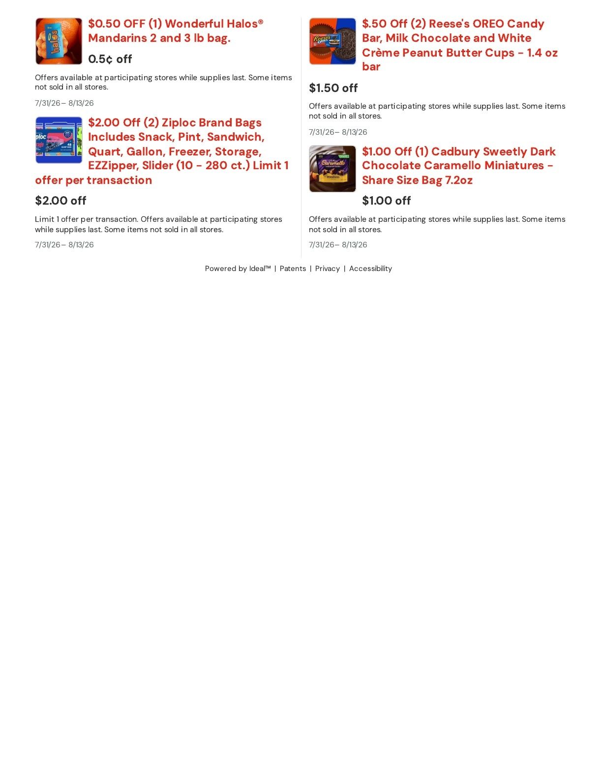 Shumpert's IGA Weekly Ad July 31 - August 13, 2026