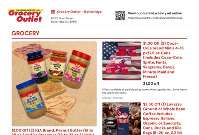 Bob and Jeff's IGA (Bainbridge, GA) Weekly Ad August 12 - 25, 2026