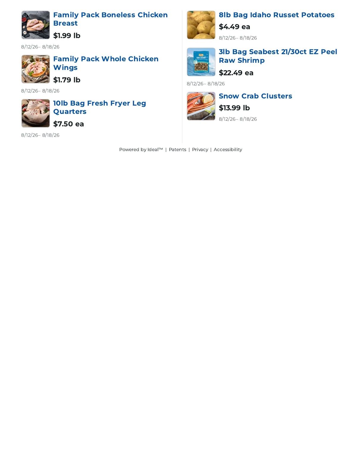 Curtis Foods Weekly Ad August 12 - 18, 2026
