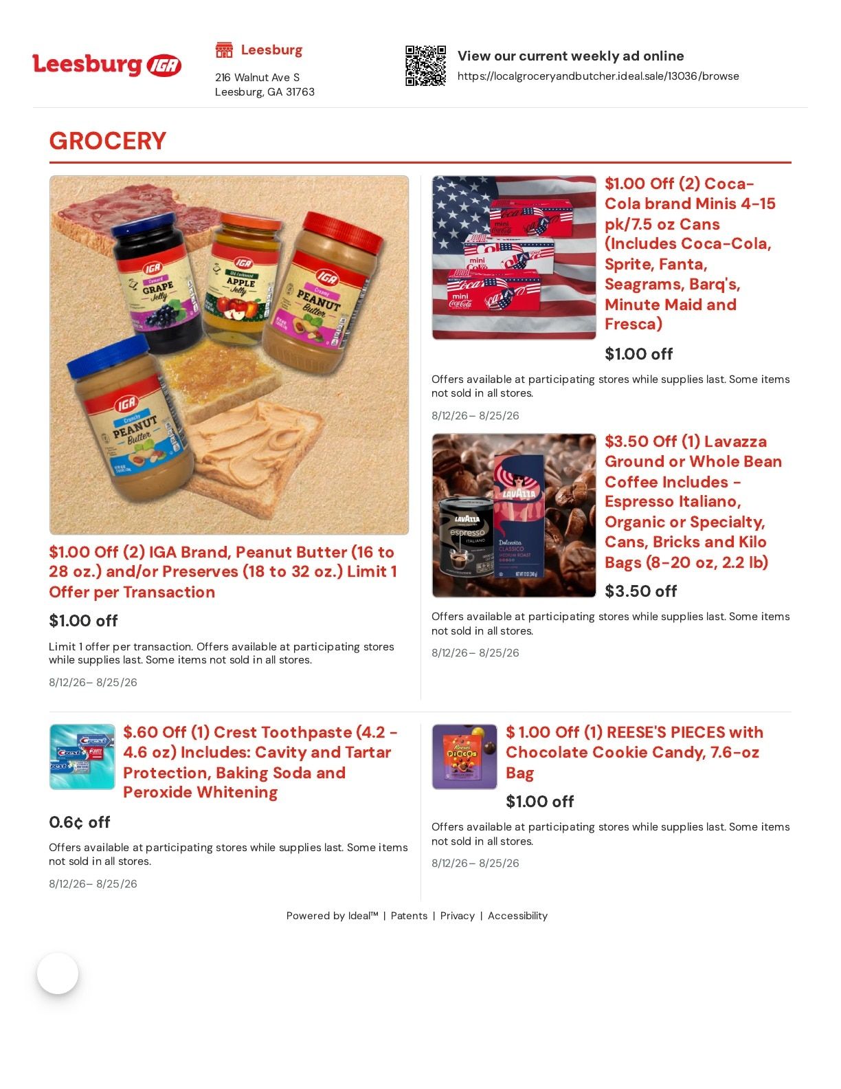 Local Grocery & Butcher Shop Weekly Ad August 12 - 25, 2026