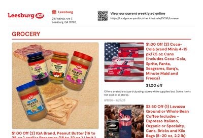 Local Grocery & Butcher Shop Weekly Ad August 12 - 25, 2026