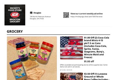 Mickey's Food Store Weekly Ad August 12 - 25, 2026