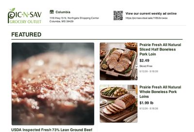 Pic-N-Sav (Columbia, MS) Weekly Ad August 12 - 18, 2026