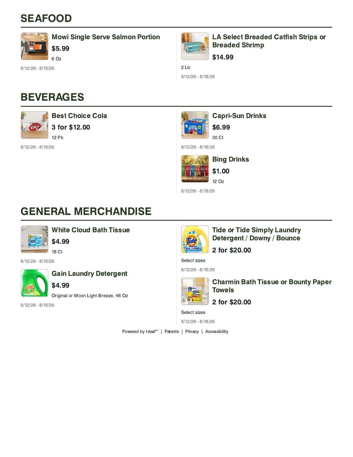 Pic-N-Sav (Columbia, MS) Weekly Ad August 12 - 18, 2026