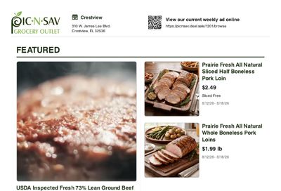 Pic-N-Sav (Crestview, FL) Weekly Ad August 12 - 18, 2026