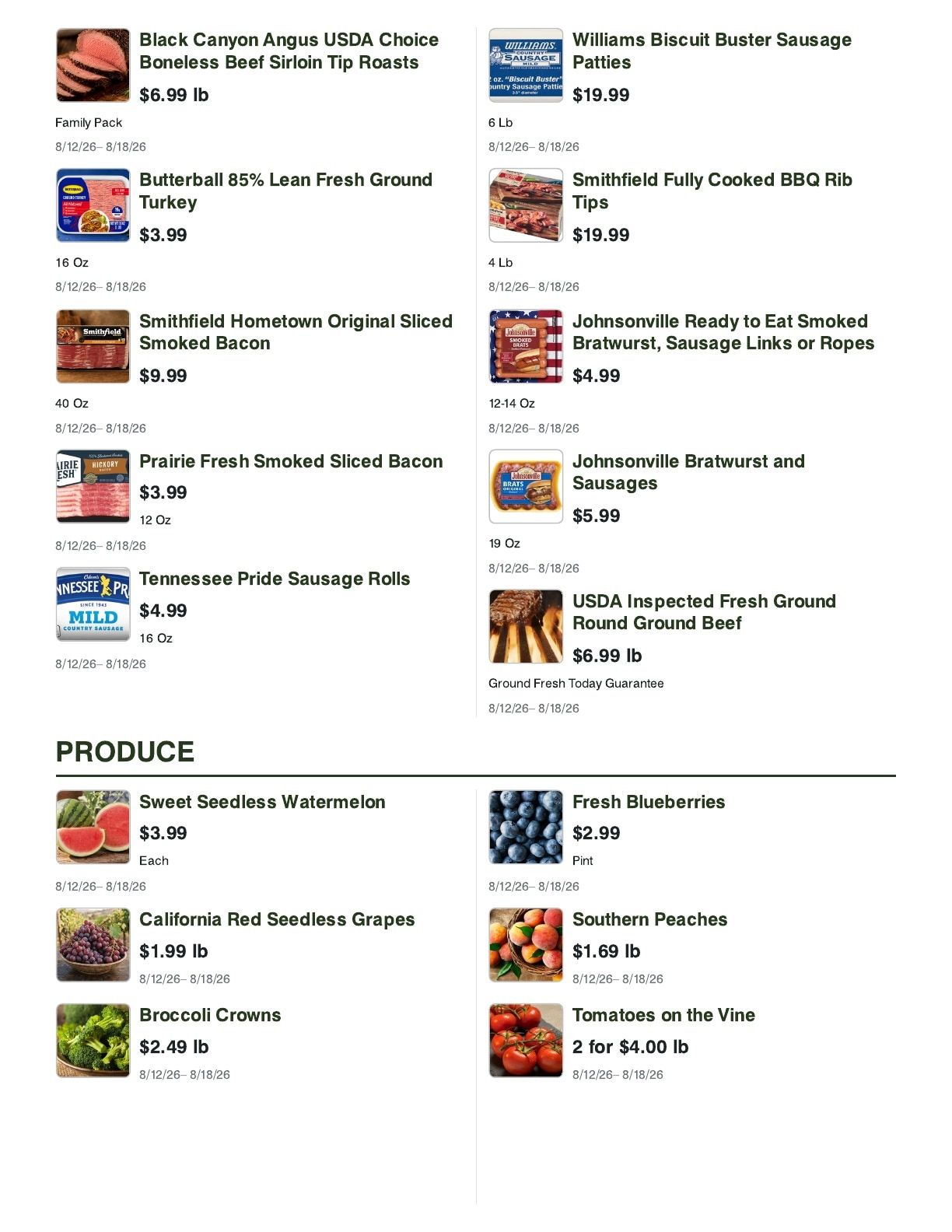 Pic-N-Sav (Crestview, FL) Weekly Ad August 12 - 18, 2026