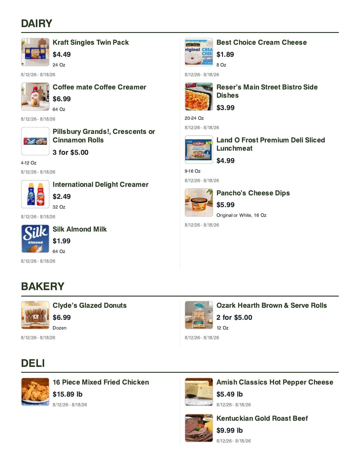 Pic-N-Sav (Crestview, FL) Weekly Ad August 12 - 18, 2026