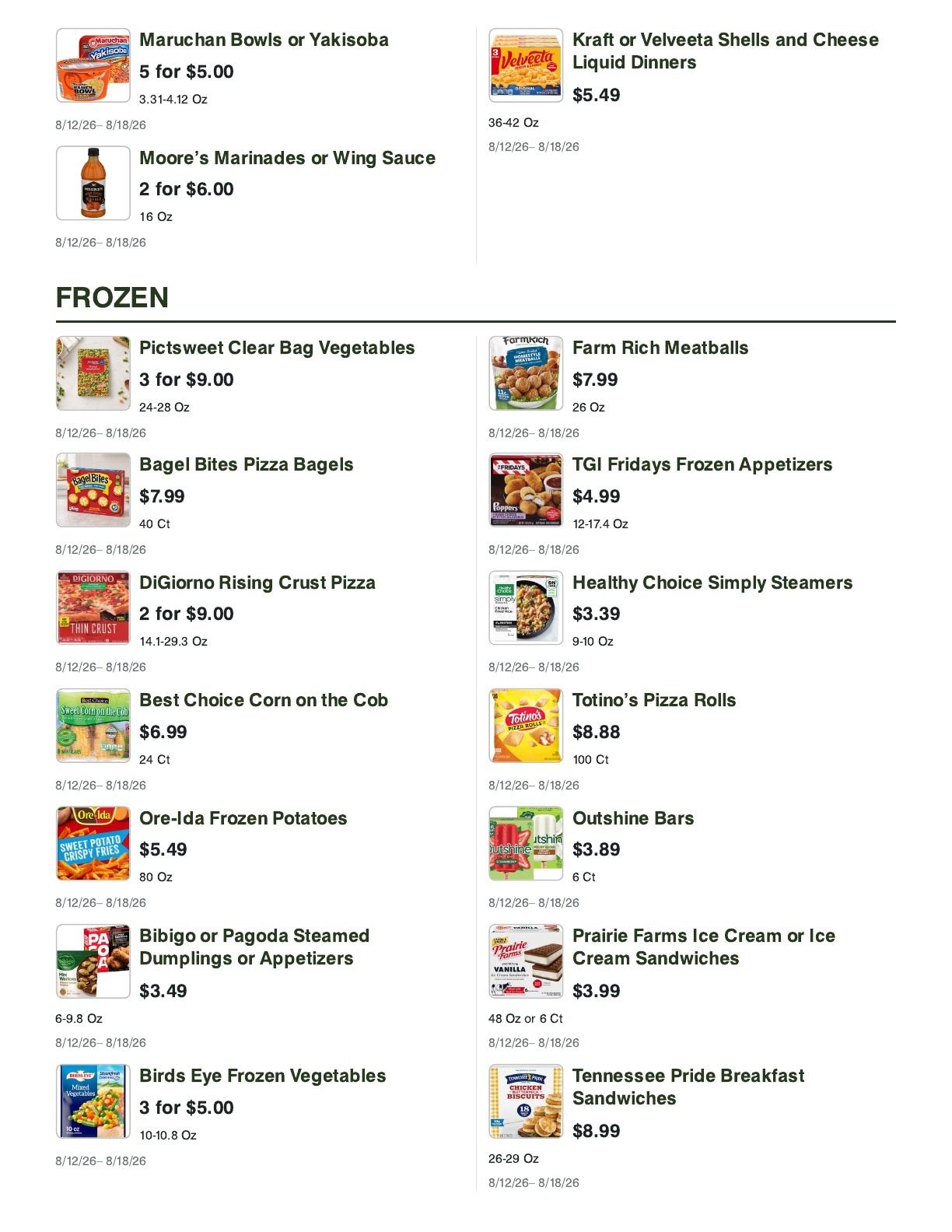 Pic-N-Sav (Evergreen, AL) Weekly Ad August 12 - 18, 2026
