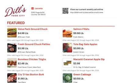 Dill's Food City Weekly Ad August 12 - 18, 2026