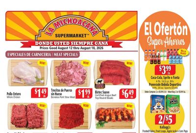 El Ahorro Supermarket (Grand Prairie–Grapevine Area, TX) Weekly Ad August 12 - 18, 2026