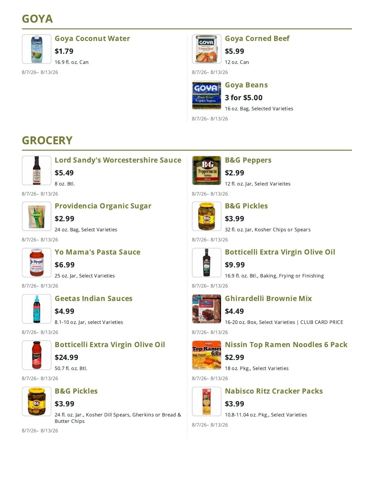 Brooklyn Harvest (Brooklyn, NY) Weekly Ad August 7 - 13, 2026