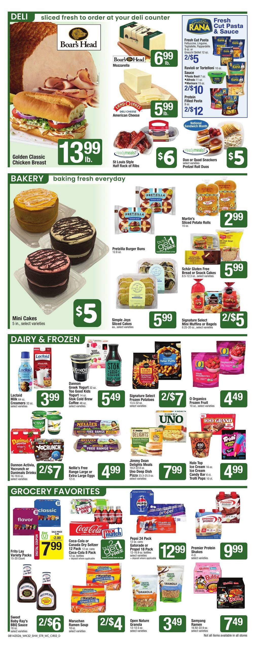 Star Market (Brockton–Milton Village Area, MA) Weekly Ad August 14 - 20, 2026