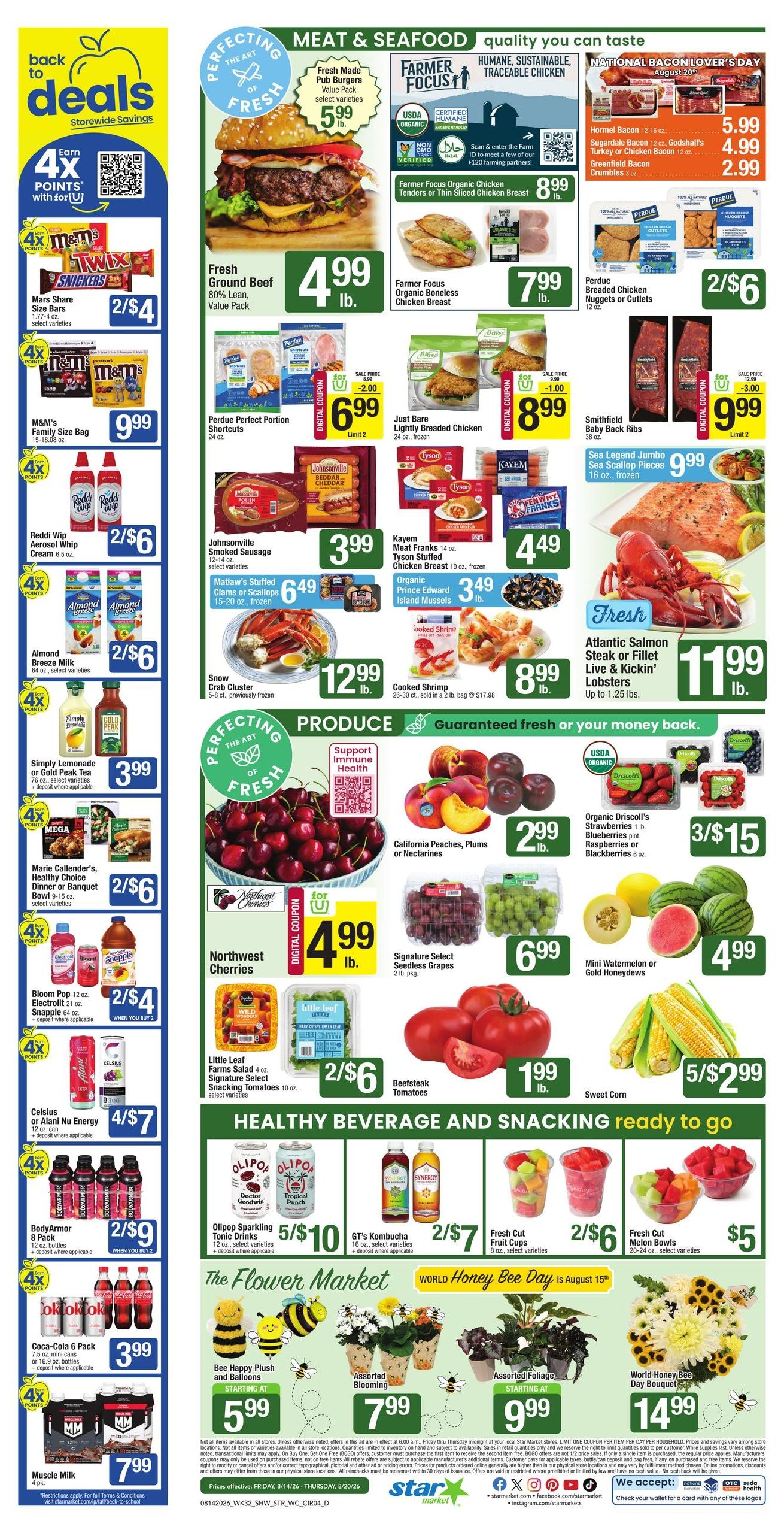 Star Market (Brockton–Milton Village Area, MA) Weekly Ad August 14 - 20, 2026