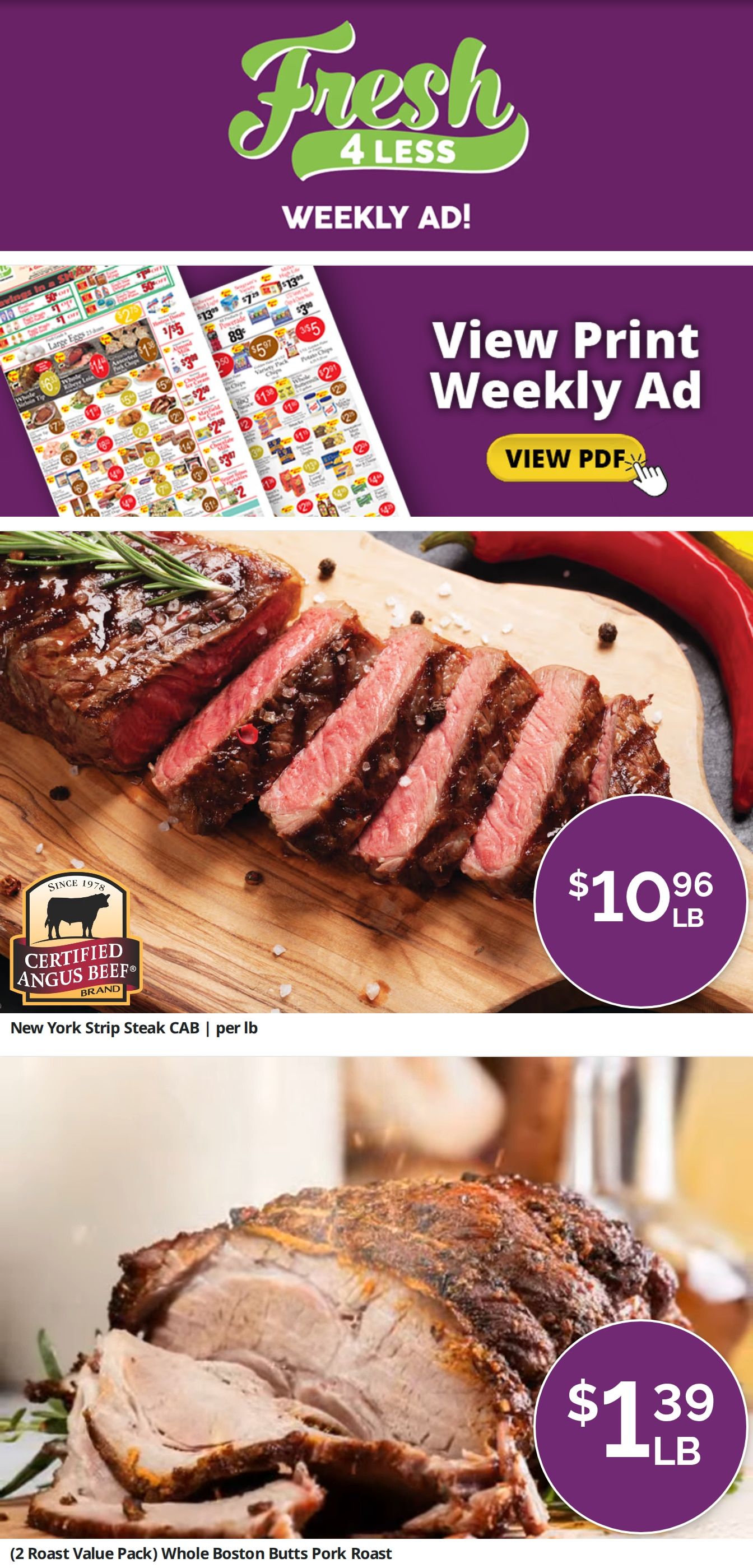 Fresh 4 Less Weekly Ad August 11 - 17, 2026