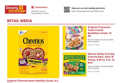 Grocery Advantage Weekly Ad August 5 - 18, 2026