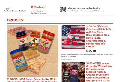 Village Beach Market Weekly Ad August 12 - 25, 2026