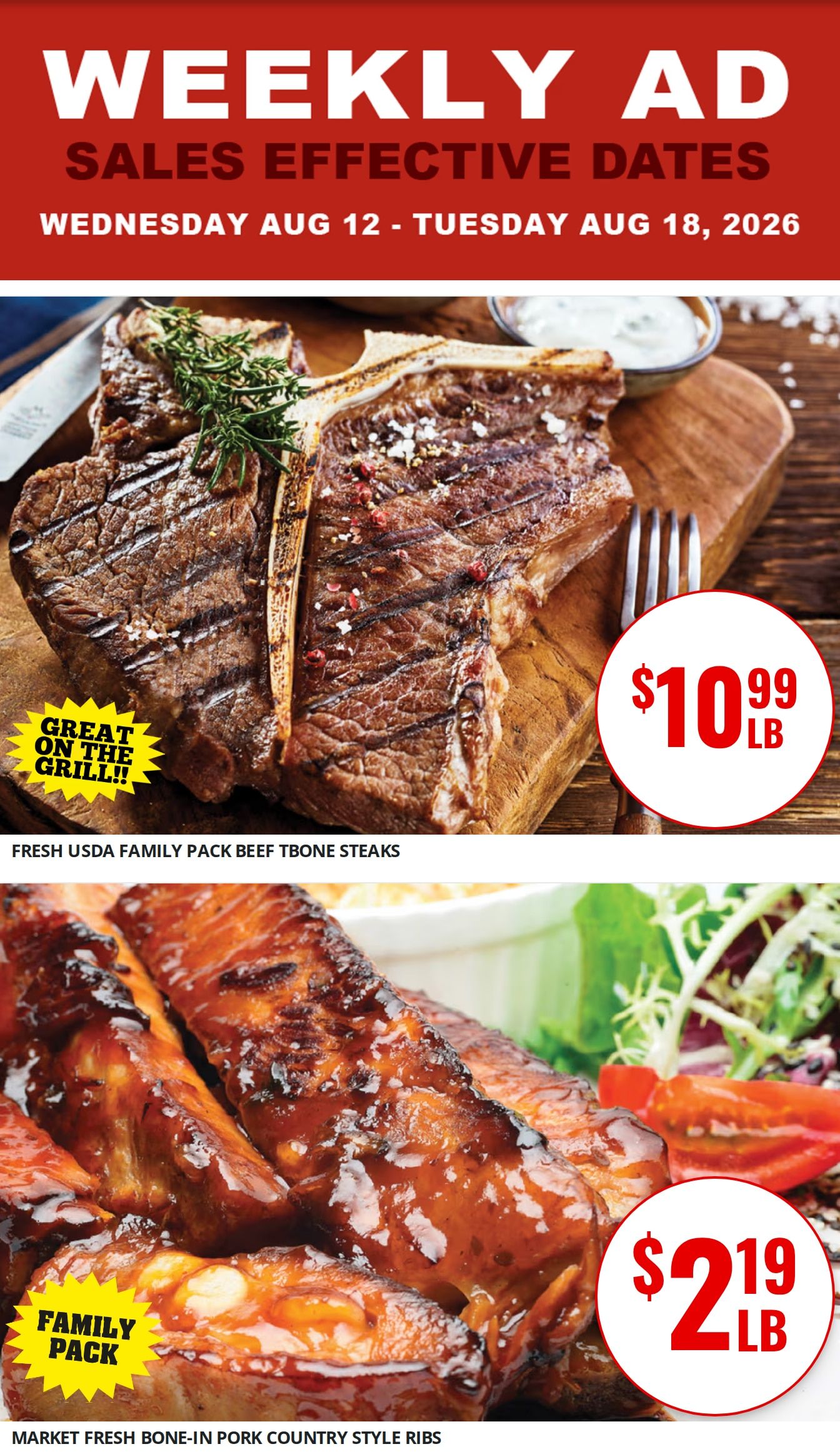 Jasper Market Weekly Ad August 12 - 18, 2026