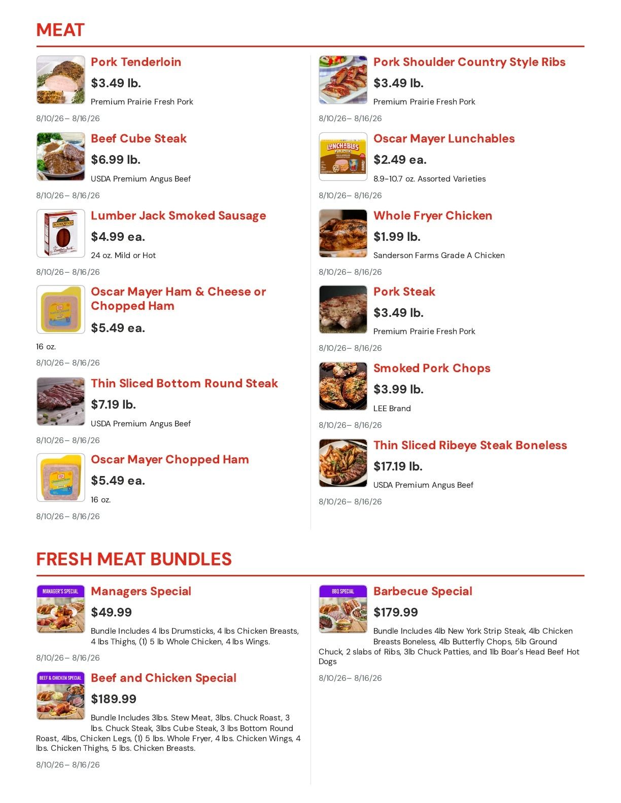 Mt. Plymouth IGA Weekly Ad August 10 - 16, 2026