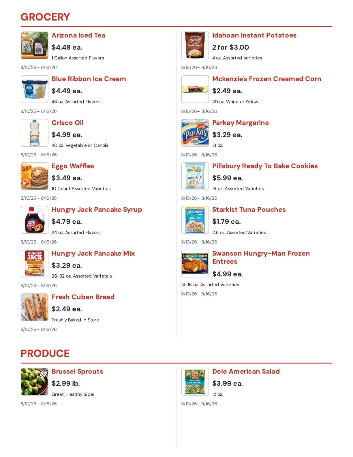 Mt. Plymouth IGA Weekly Ad August 10 - 16, 2026