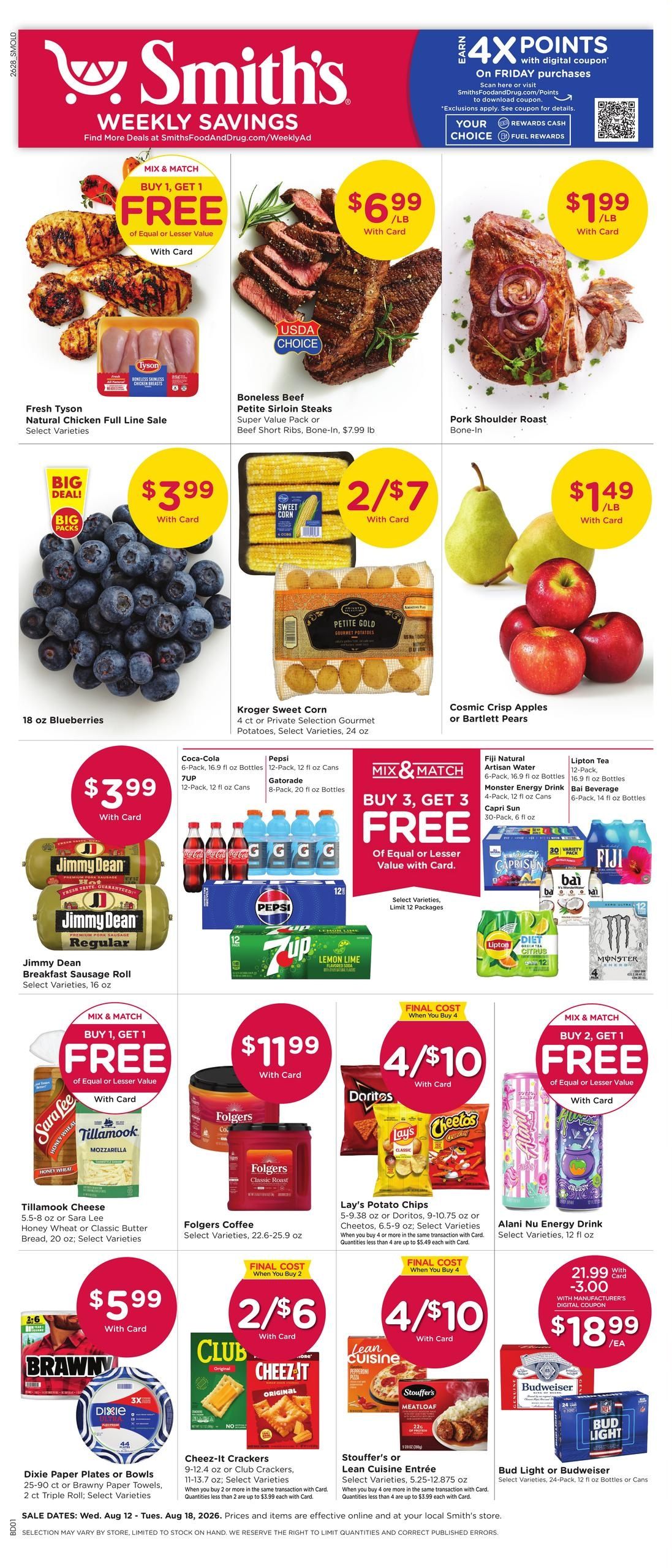 Smith's (Riverton Area, WY) Weekly Ad August 12 - 18, 2026
