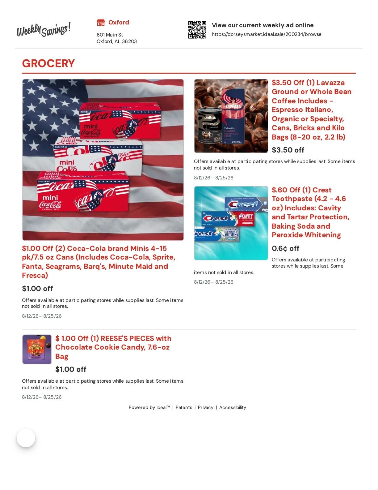 Dorsey's Supermarket Weekly Ad August 12 - 25, 2026