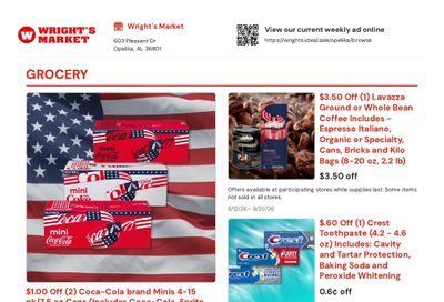 Wright's Market Weekly Ad August 12 - 25, 2026