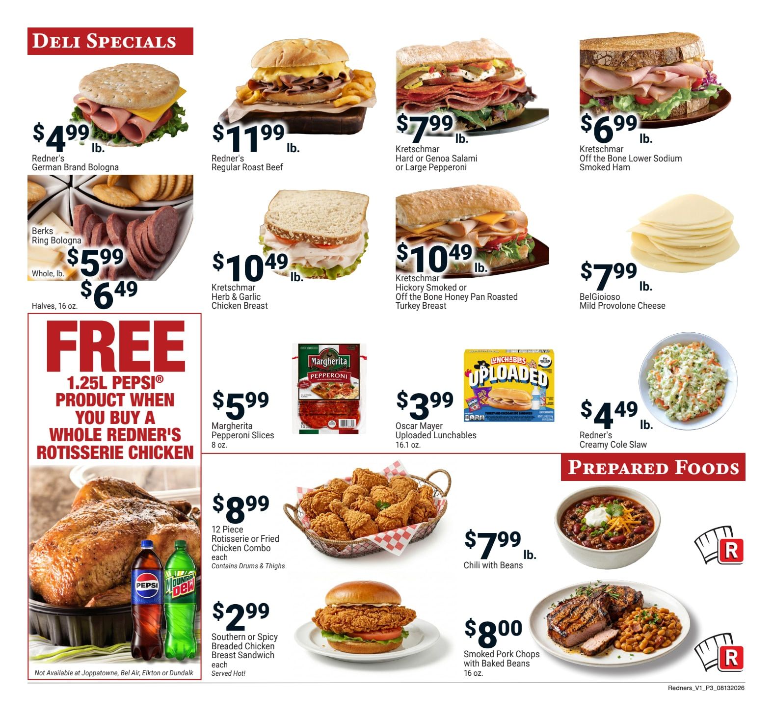 Redner's Markets (Ephrata and other locations, PA) Weekly Ad August 13 - 19, 2026