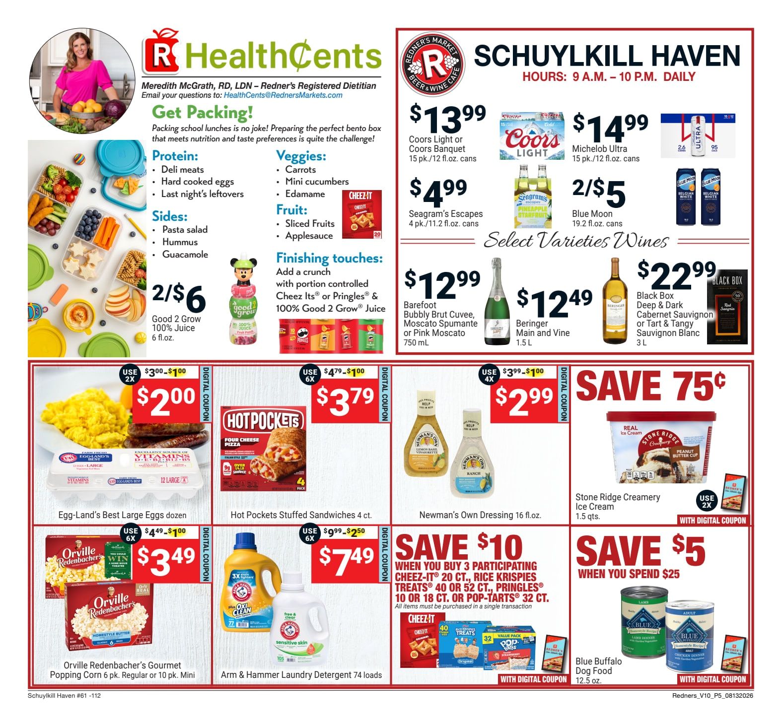 Redner's Markets (Schuylkill Haven, PA) Weekly Ad August 13 - 19, 2026